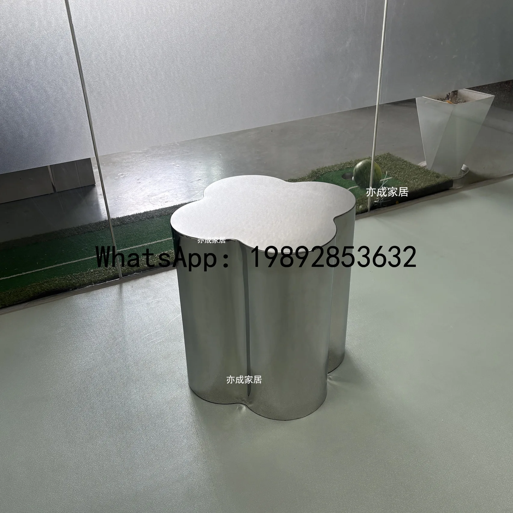 B1ZC Modern Cloud Corner Table Italian Minimalist Modern Sofa Combination Coffee Table  Stainless Steel Living Room Side Table