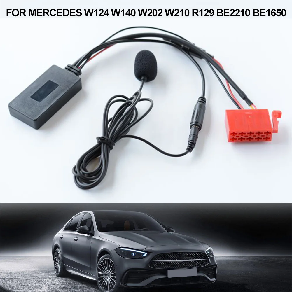 Bluetooth-compatible Adapter Music AUX For W124 W140 W202 W210 R129 BE2210 BE1650 With Mic