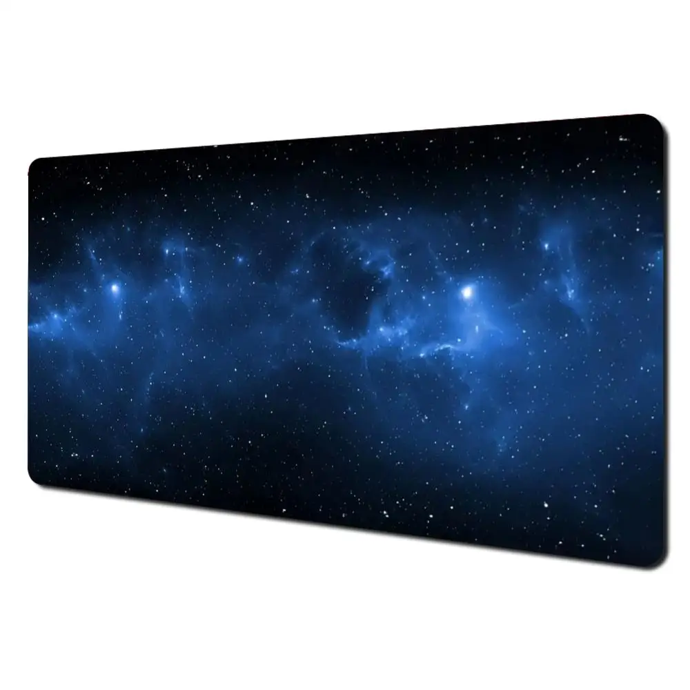 الأزرق الخيال السماء المرصعة بالنجوم ماوس الوسادة كبيرة الألعاب Nootbook لعبة البساط ماوس عدم الانزلاق الجدول وسادة الكمبيوتر المحمول اللوحي حصيرة PC Playmat #3