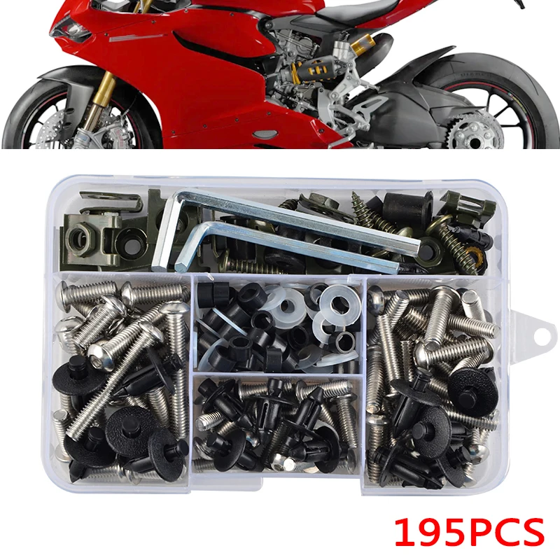 Steel Bodywork Fairing Bolts for Ducati Monster S2R S4R 900 1100 Multistrada 1000 1100 1200 1198 S 1199 Panigale Streetfighter