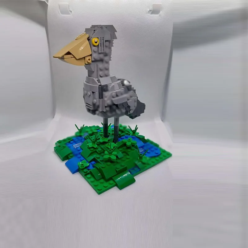 Creators Animal Series Model MOC Building Bricks Shoebill Stork Modular Technology Gifts Holiday Assemble Children Toys Suit