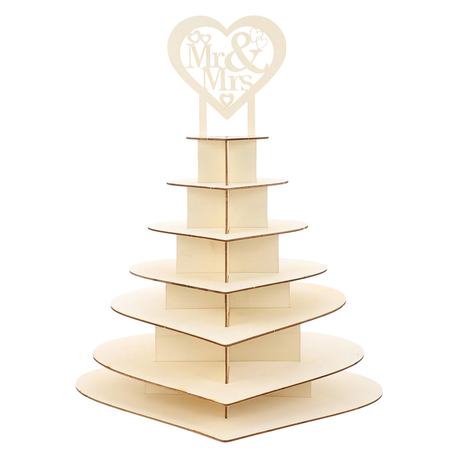 

Chocolate Display Rack Wooden Multi Layers Home Party Dessert Showcase Premium Material Long Use DIY Simple Structure Wedding