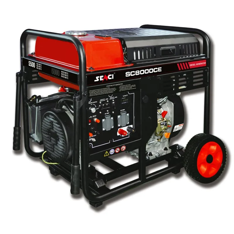 Senci 8kw 8000 watt Power Electric Gasoline Generators 120V Portable Generador Dies el 10kva 9kw 9000watts dual fuel generator