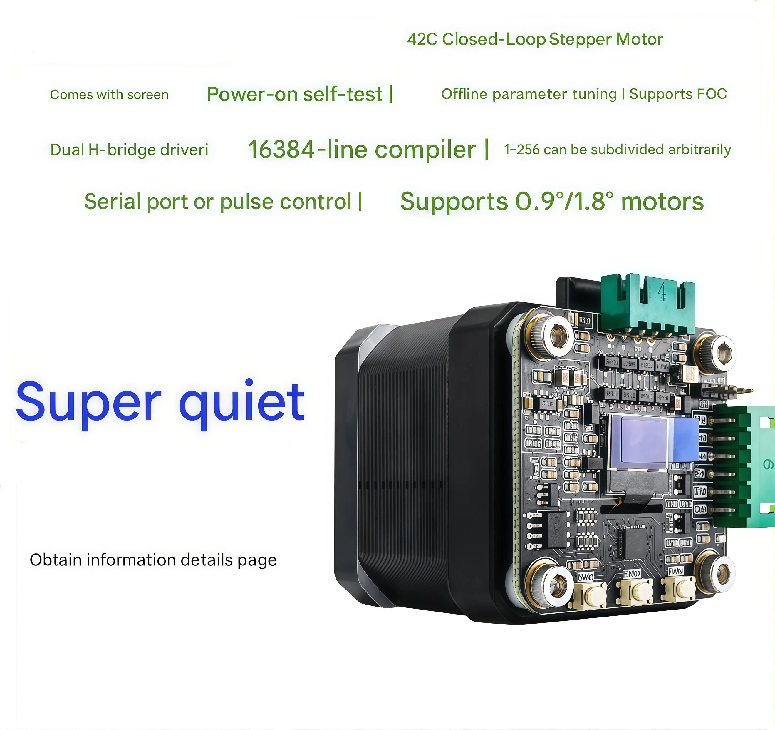 42 Closed-loop Stepper Motor, Ultra-quiet, with Encoder, Replaces TMC2209, Brand New Original