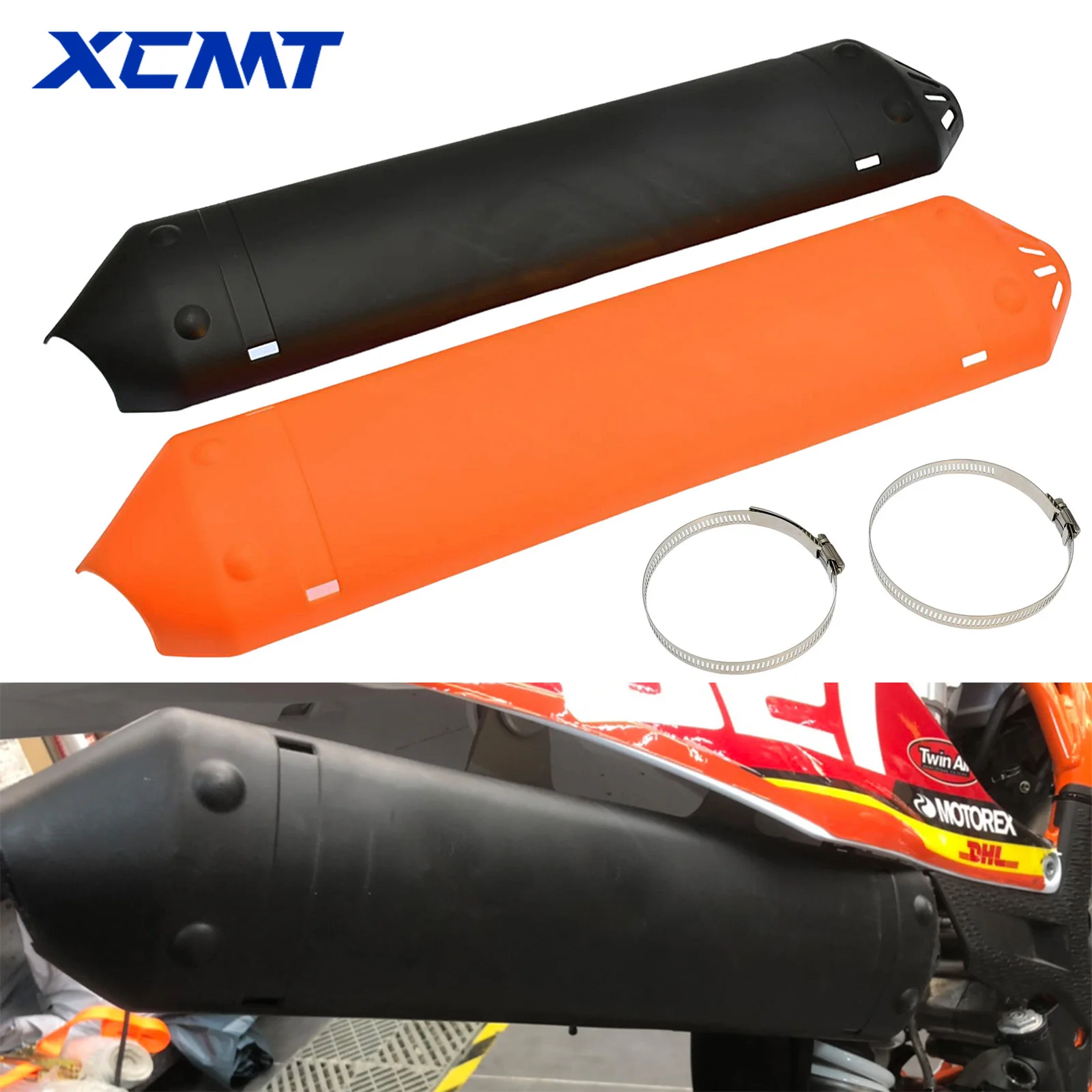 Motorrad-Auspuff-Hitzeschutz für KTM EXC XC XC-W 250 300 TPI Husqvarna TE 250 300 2T 2020-2023