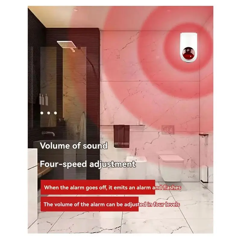 【MUST-HAVE】Emergency SOS Alert One Click Wireless Call Device Restroom Accessible For Disabled Persons Help Audible Visual Alarm