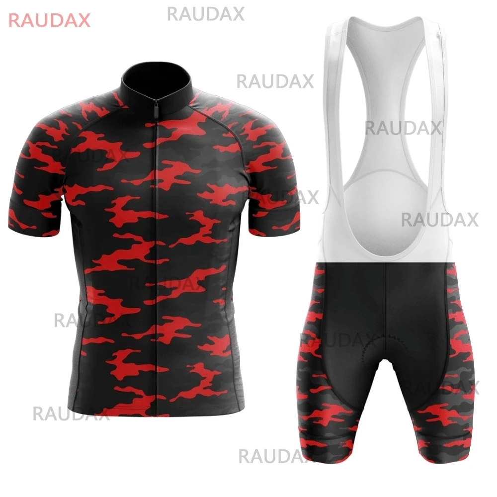 

Новинка 2025 года, камуфляжная велосипедная форма, мужской велосипедный костюм с короткими рукавами, летняя одежда для велоспорта, трикотажные изделия для езды на шоссейном велосипеде