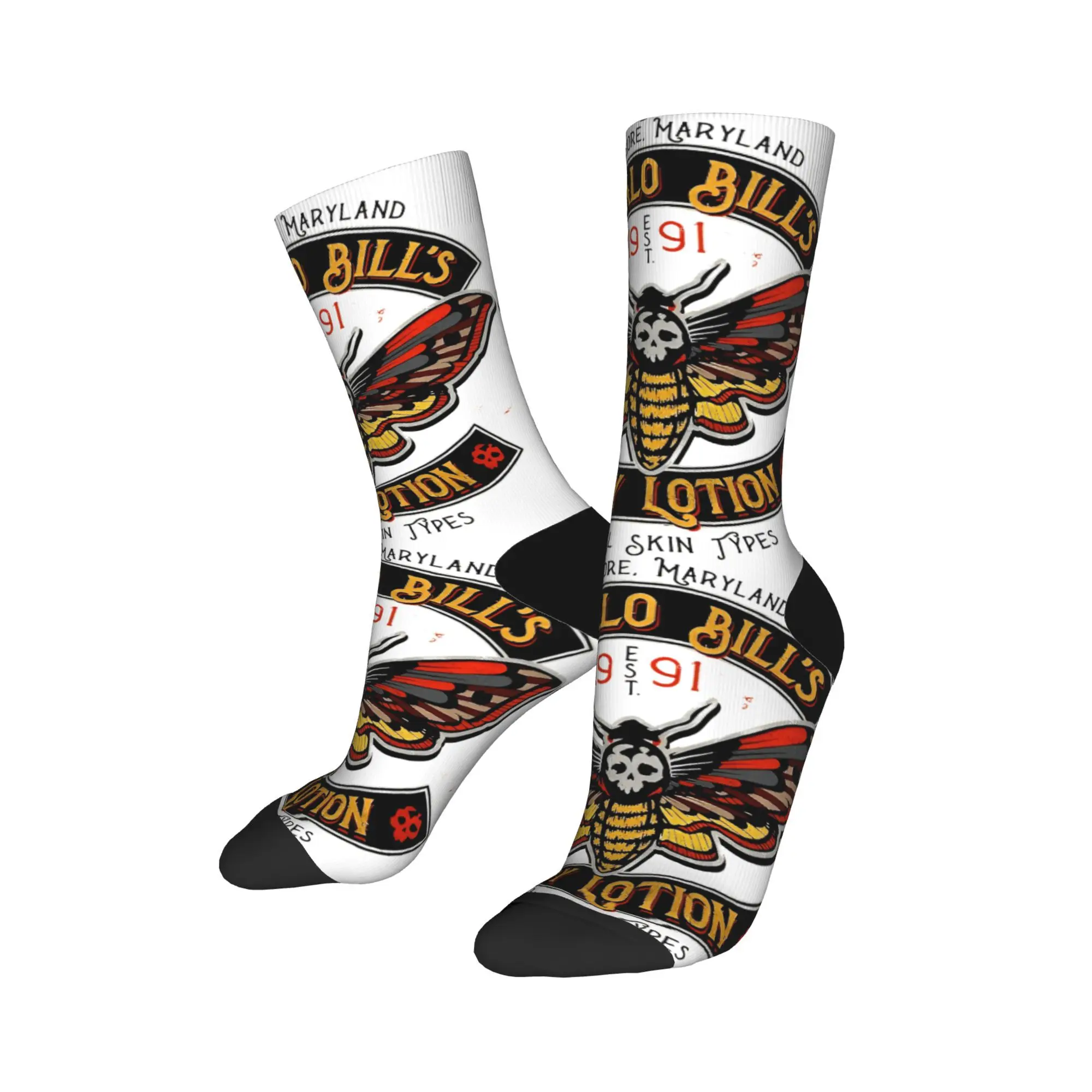 Buffalo Bills Body Lotion Biker Hannibal Socks Men Women Polyester Socks Spring Summer Autumn Winter Middle Tube Socks Gifts