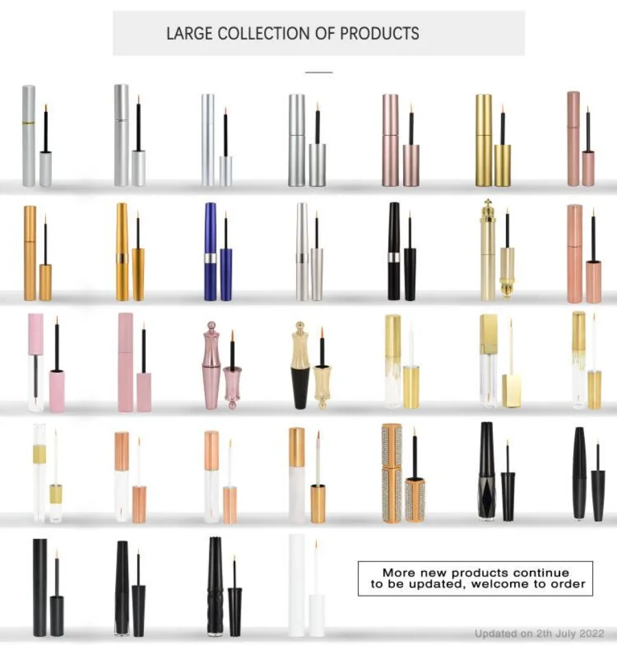 Private Label Black Tube Wimpernwachstumsserum, natürliche Lockenvergrößerung, Verlängerung, vollere, dickere Verlängerungsbehandlung, Make-up