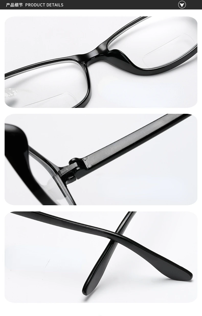 Bifokale Presbyopie-Brille, Hyperopie-Brille für Damen und Herren, Lesebrille für Damen, Anti-Ermüdungs-Lesebrille – Detail 4