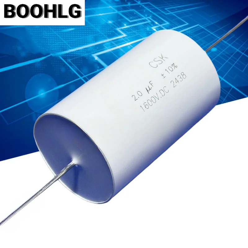 1PCS 2UF 1600V 2.0UF 1600VDC 205 Polypropylene High Voltage Film Capacitor Non Inductive IGBT Absorption