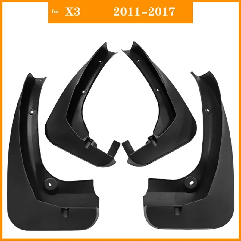 For BMW X3 F25  2011- 2022 Car Mudflap 4x Mudguards Fender Styling New Upgrade Mud Guard Flap Splash Protection