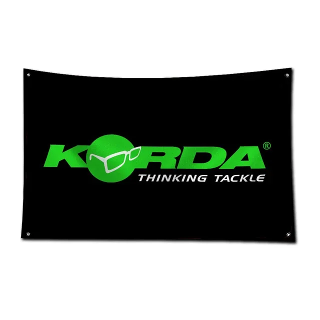 3x5ft k-korda Tackles Car Flag Polyester Printed Banner For Garage Wall Art Outdoor Decoration Renovation With Brass Grommet