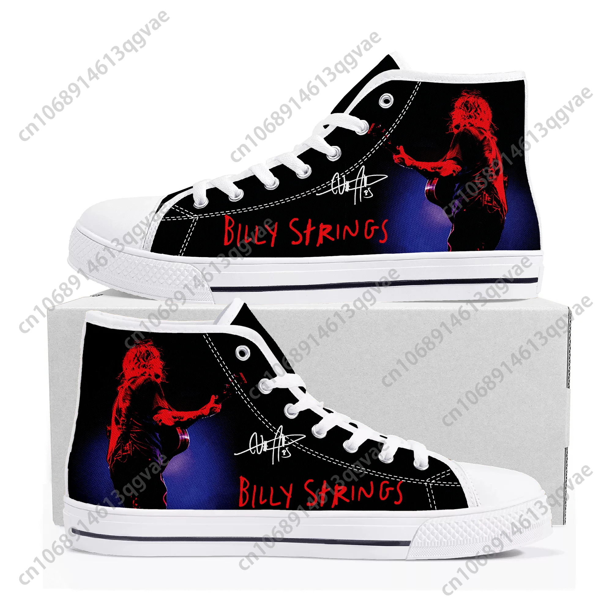 Billy Music Strings American Guitarist High Top High Quality Sneakers Mens Womens Teenager Canvas Sneaker Custom Couple Shoes