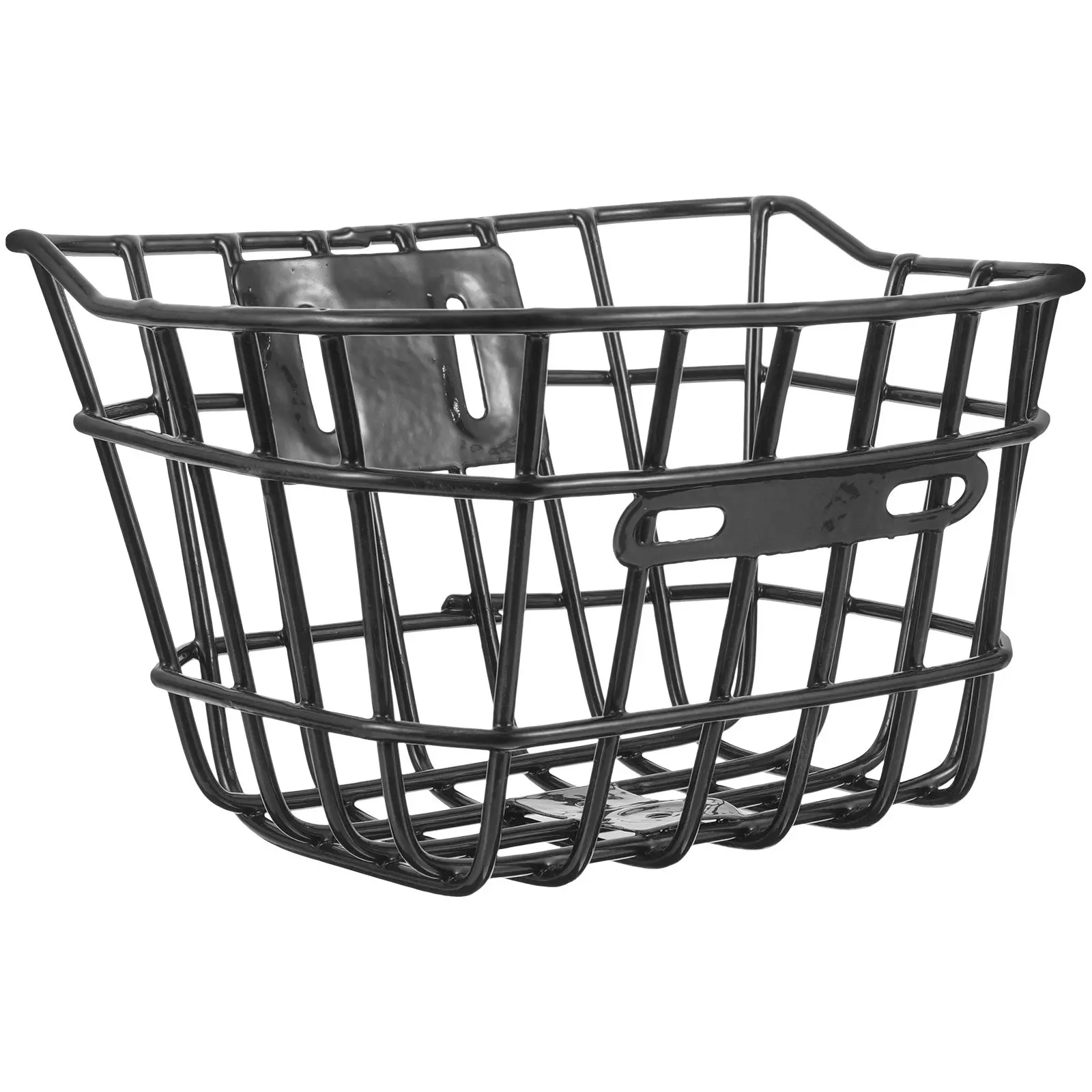 Front Bike Basket for Electric & Mountain Bikes – Heavy-Duty Iron, Large Capacity, Detachable Handlebar Storage