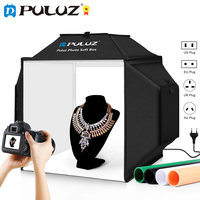 PULUZ 40cm Photo Studio Light Box,Foldable 72W 5500K Photography Studio Shooting Tent Box Kits,Photo Lightbox 4 Colors Backdrops