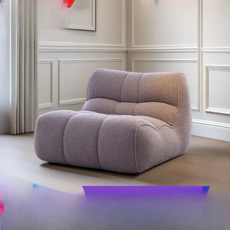 

Single sofa, creamy modern simplicity, bedroom balcony living room leisure lazy sofa chair