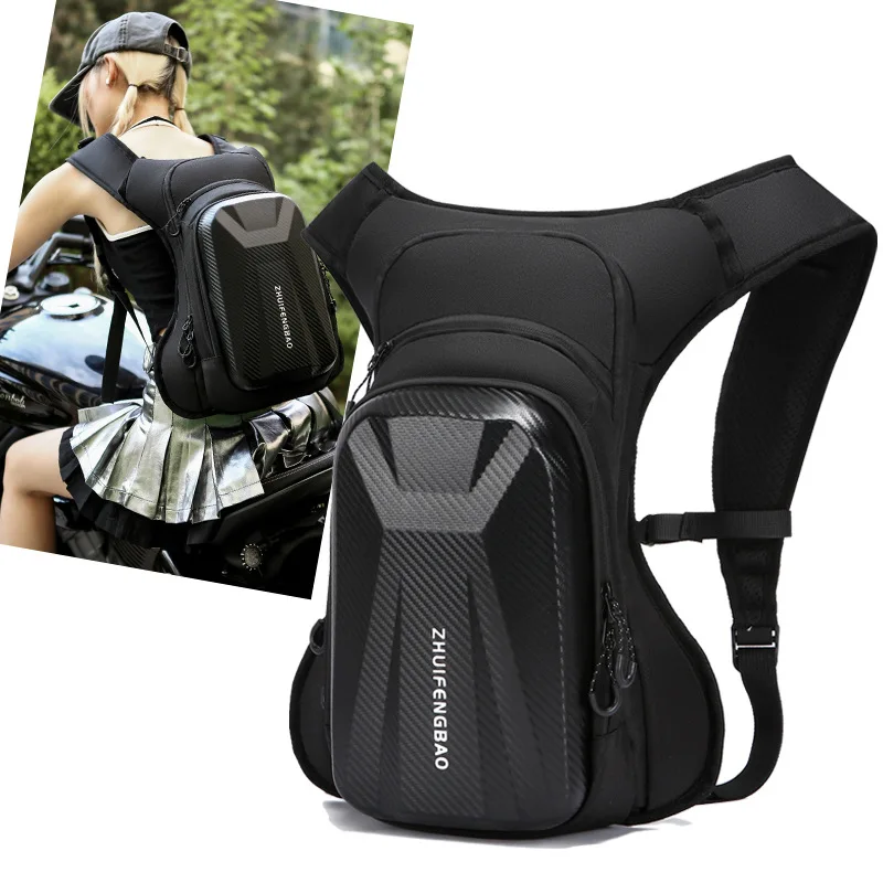 

Модный мотоциклетный рюкзак с твердым корпусом, многофункциональная сумка для ног, мужская сумка для верховой езды, уличная мотоциклетная сумка через плечо