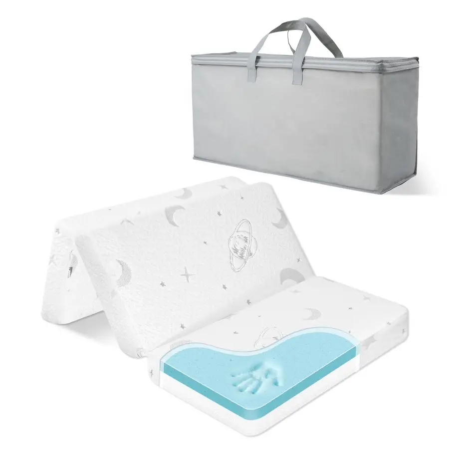 

Матрас Pack and Play, детский матрас из пены с эффектом памяти 38x26, детский матрас из пены высокой плотности для Pack N Play, складной дорожный матрас N Play