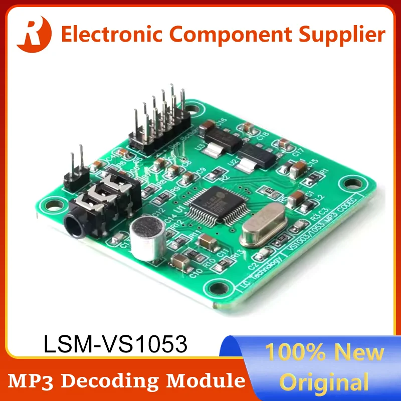 Brand New VS1053 MP3 Audio Decoding Module STM32 microcontroller Development Board Accessories Onboard Recording Function