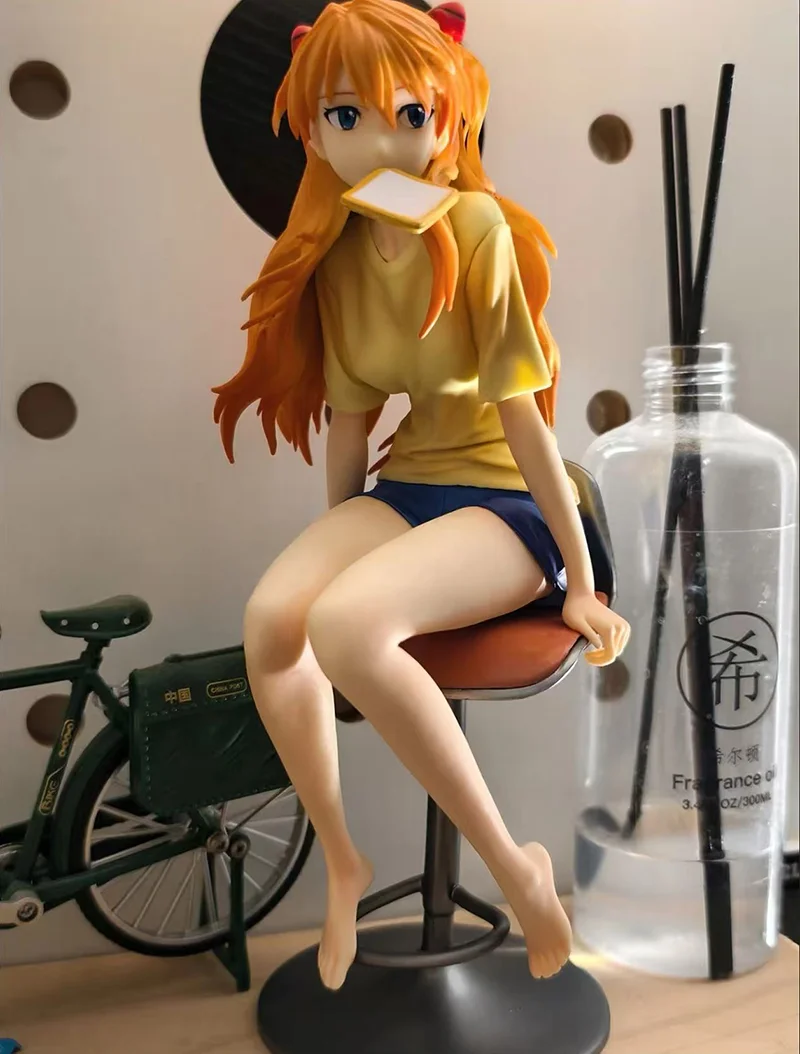 Anime NEON GENESIS EVANGELION Asuka Langley Soryu 1/6 Cute Figure Model Ornament Collection Toys Boys Gifts