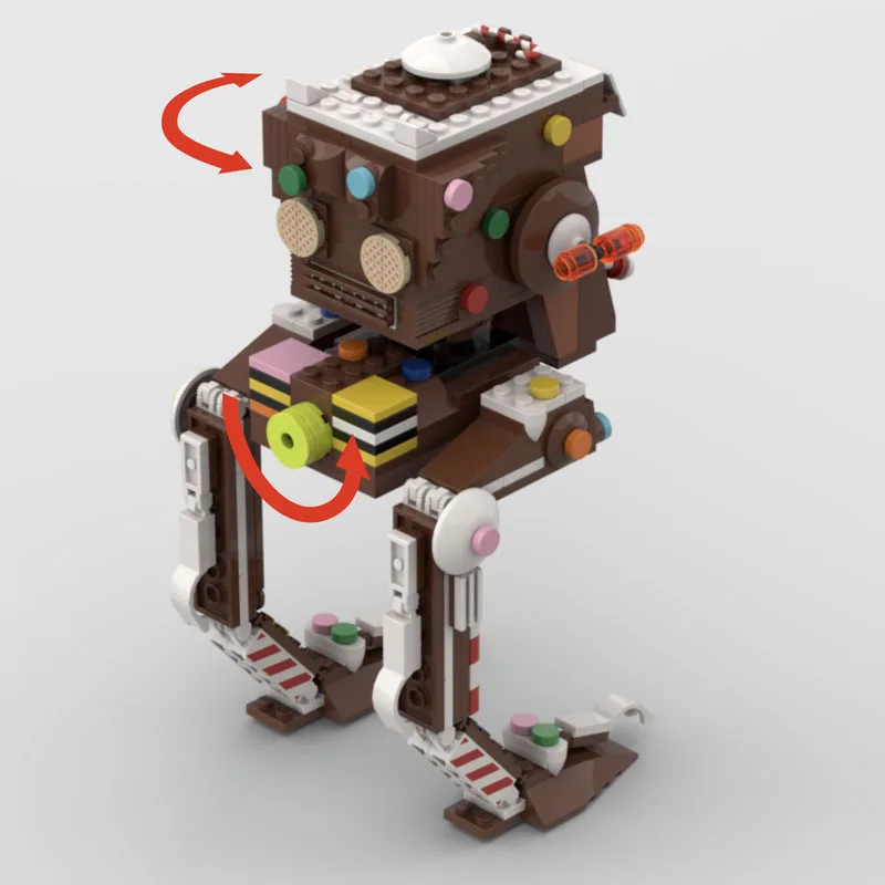 

MOC-237658 Пряники Космические войны серии Горячий фильм Рождественское издание космический корабль креативная модель кирпича образовательная игрушка строительный блок