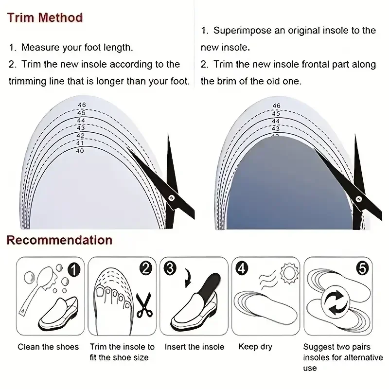 Flat Feet Arch Support Orthopedic Insole Shoe Inserts for Foot Pain Relief Heel Spur Plantar Fasciitis Over-pronation Correction