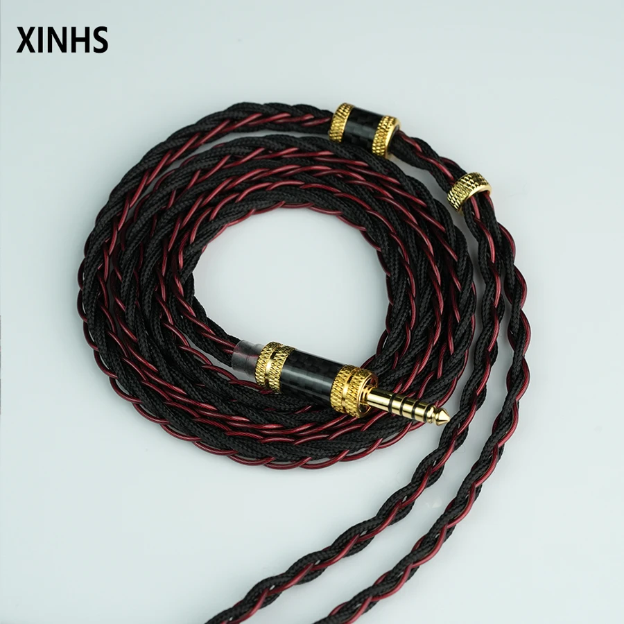 XINHS XH113 „Midnight Rose“ 8-Core 7N OCC Hi-Res HiFi-Kopfhörer-Upgrade-Kabel | 2,5 mm/3,5 mm/4,4 mm Stecker – Detail 7
