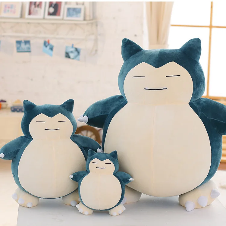 Giant Pokemon Cartoon Snorlax Plush Toys Soft Anime Figure  Big Gengar Stuffed Toy Pause Office Bed Nap Sleep Pillow Cushion