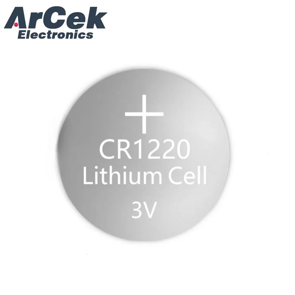 2PCS CR1220 3V 45mAh Button Cell Batteries CR 1220 Lithium Coin Battery BR1220 DL1220 ECR1220 LM1220 for Car Toy Calculators