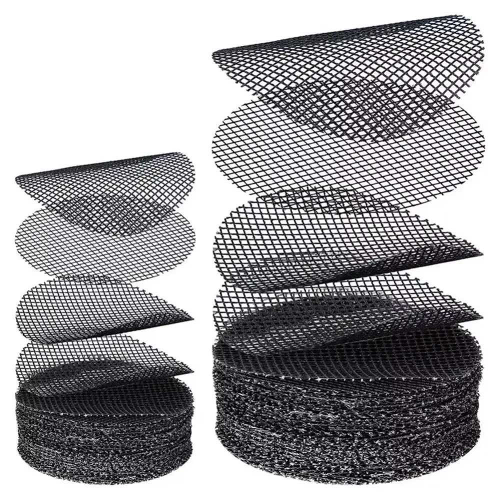 50PCS/Set Plastic Flower Pot Hole Mesh Pad Prevent Soil Loss Breathable Bonsai Drainage Screens Round Flower Pot Gasket