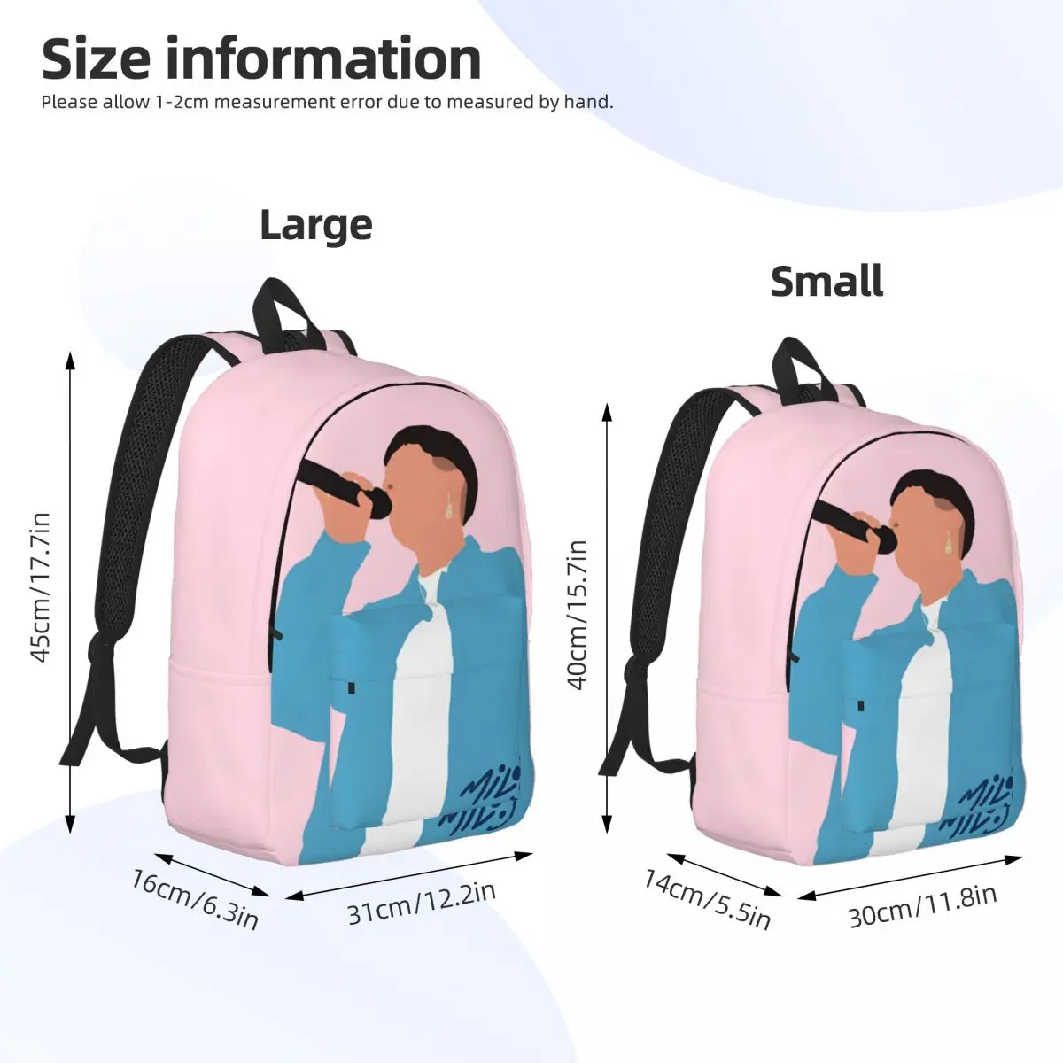 Super Quality The Happy Song From The Album Schoolbag Journey Sturdy Shoulder Milo J Office Staff Knapsack Birthday Gift