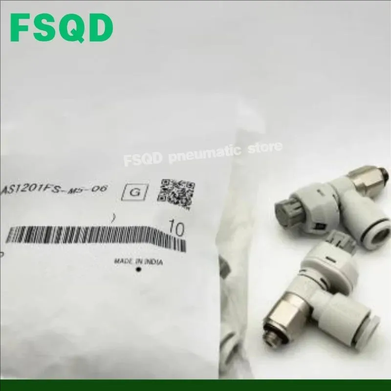 AS1201FS-M5-04 AS1201FS-M5-06 AS2201FS-01-04S AS2201FS-02-06S 08S 10S Joint Fittings Speed Control Throttle Valve With Scale