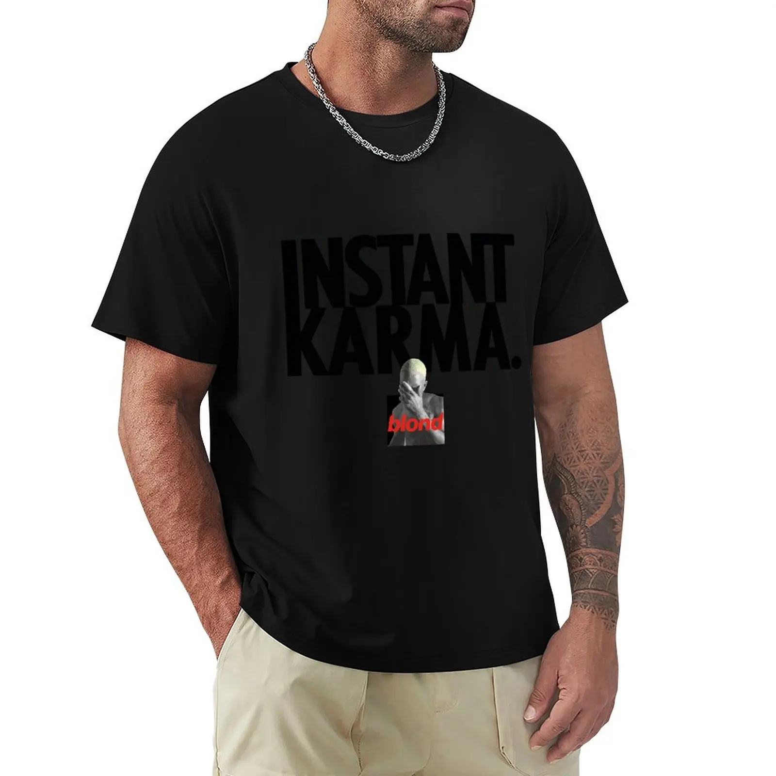 Instant Karma T-Shirt anime t shirts for man T-Shirt