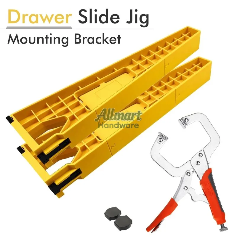Drawer sliding fixture cabinet hardware handle installation hinge fixture drill guide for cabinet furniture installation tool