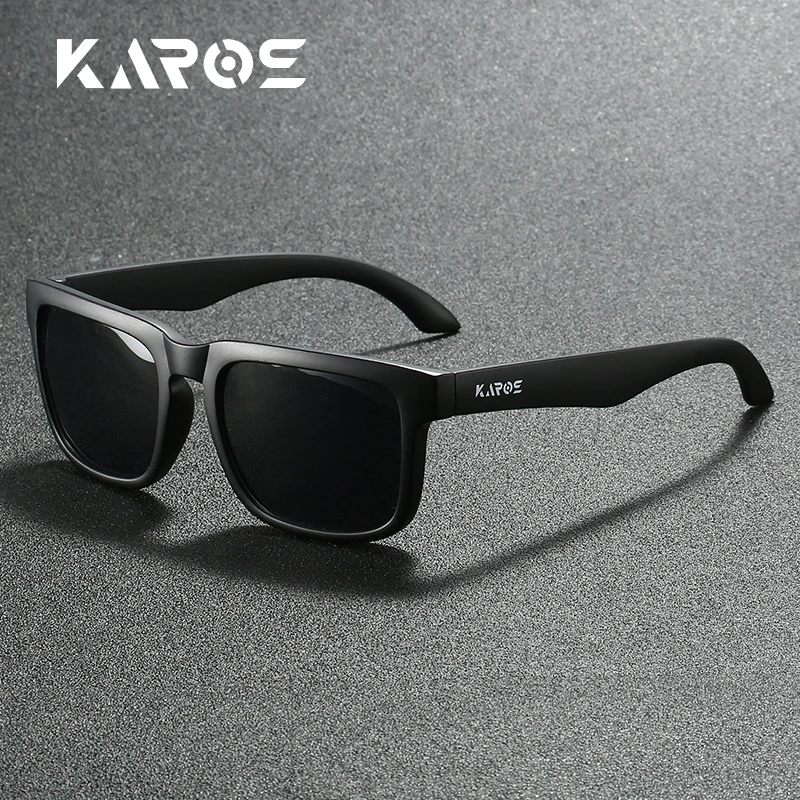 Karos Polarisierte Sonnenbrille, klassisch, quadratisch, bunt, Sonnenschutz, Sport, Radfahren, Reisen, Fahren, Brille, UV400-Schutz