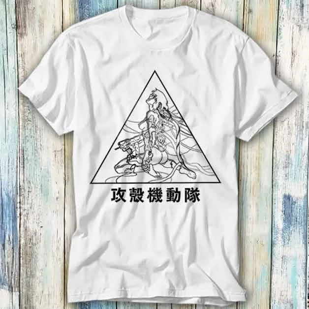 Ghost In The Shell Japanese Triangle Limited Edition Manga Anime T Shirt Meme Funny Top Style Gamer Movie Music 568