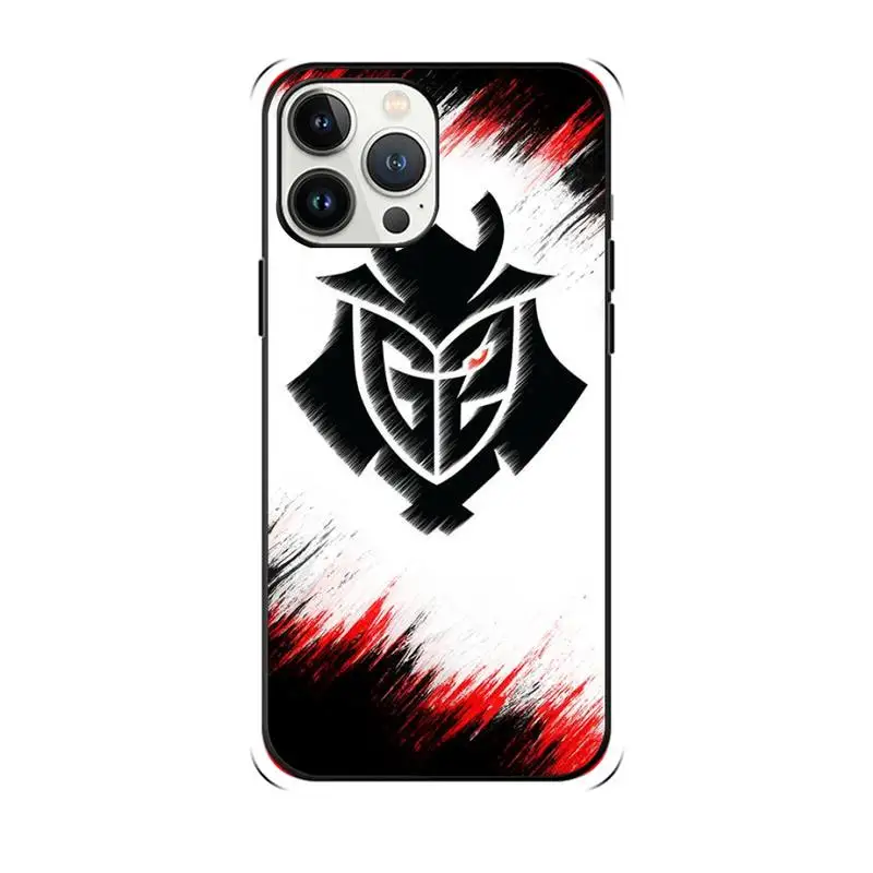 G2 ESports Phone Case Shockproof Case Soft For Iphone 6 6s 7 8 Plus Xr X Xs 11 12 13 Mini Pro Max Black Silicone Case