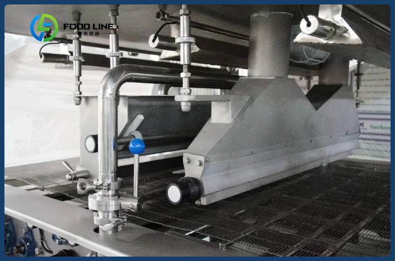 高出力能力、ホットセール、ビスケットをチョコレートで覆う自動機械、カスタマイズ可能な複数モデル