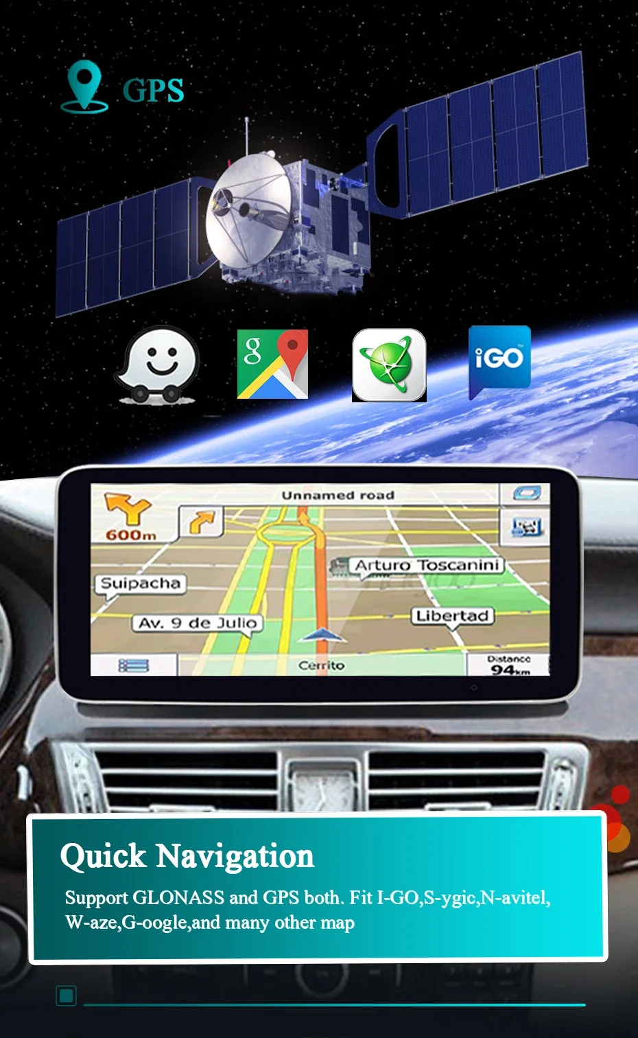 Kabelloses Carplay Android 15 Autoradio für Mercedes Benz CLS-Klasse W218 2010-2018 1920*720P Stereo-Bildschirm Multimedia-Player – Detail 14