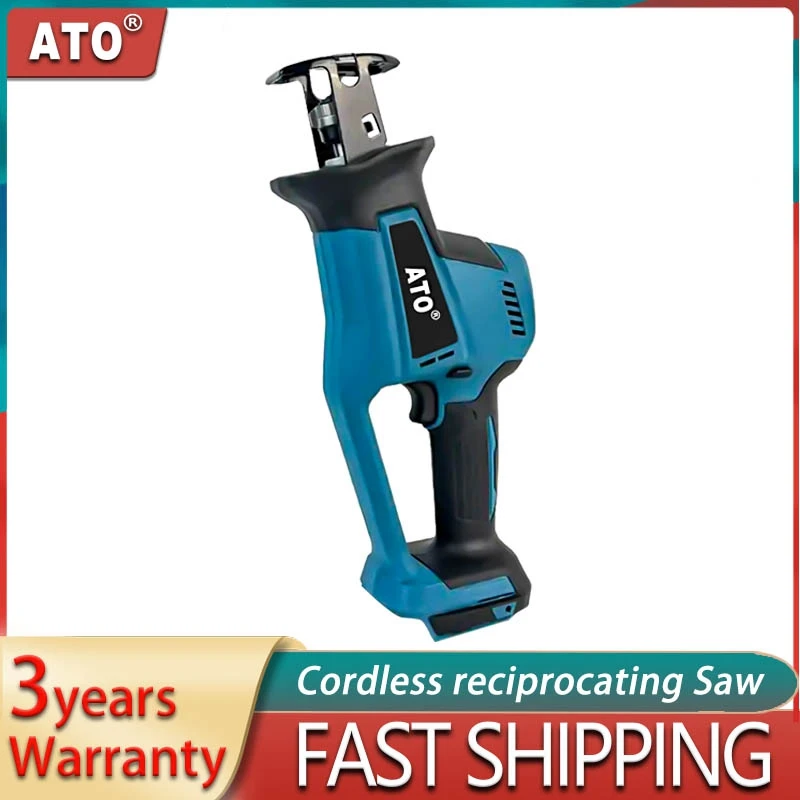 ATO Cordless Brushless Saber Saw Variable Speed Electric Reciprocating Saw Metal Wood Cutter Tool For Makita 18V Battery