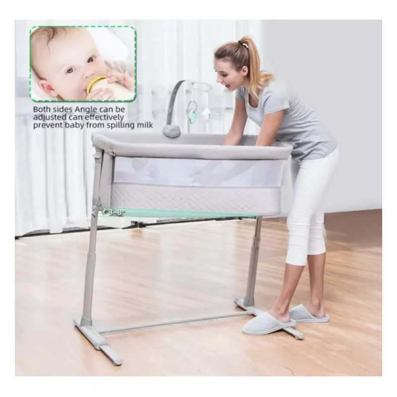 Großhandel mit Musikspielzeug für Babys neben dem Schlaf mit Höhenoptionen, 3-in-1-Babywiege, robustes Babybett