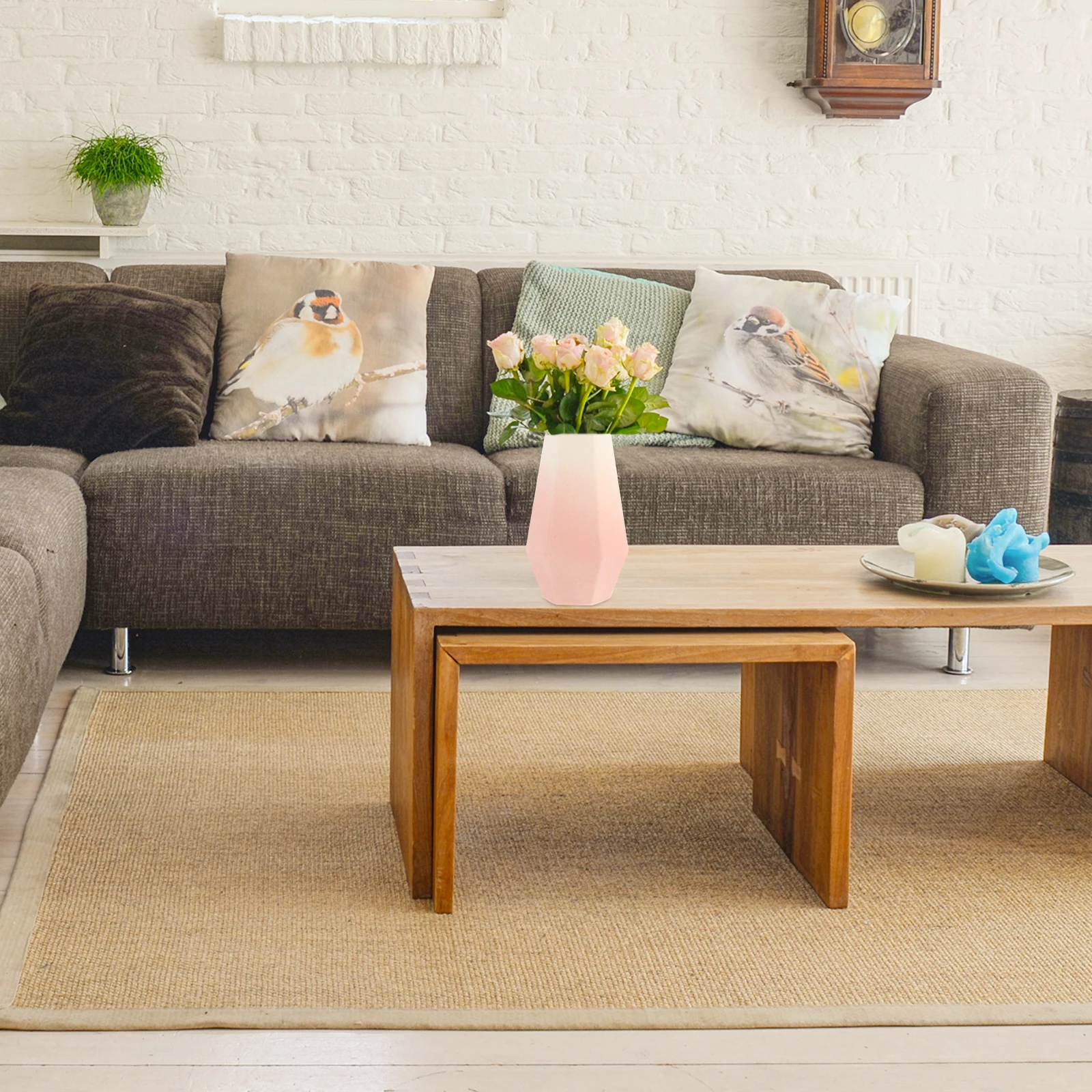 

Modern Decorative Container For Tulips Hydroponic Vase Roses Hydroponic Desktop Ceramics Vase Household Plant Ornament