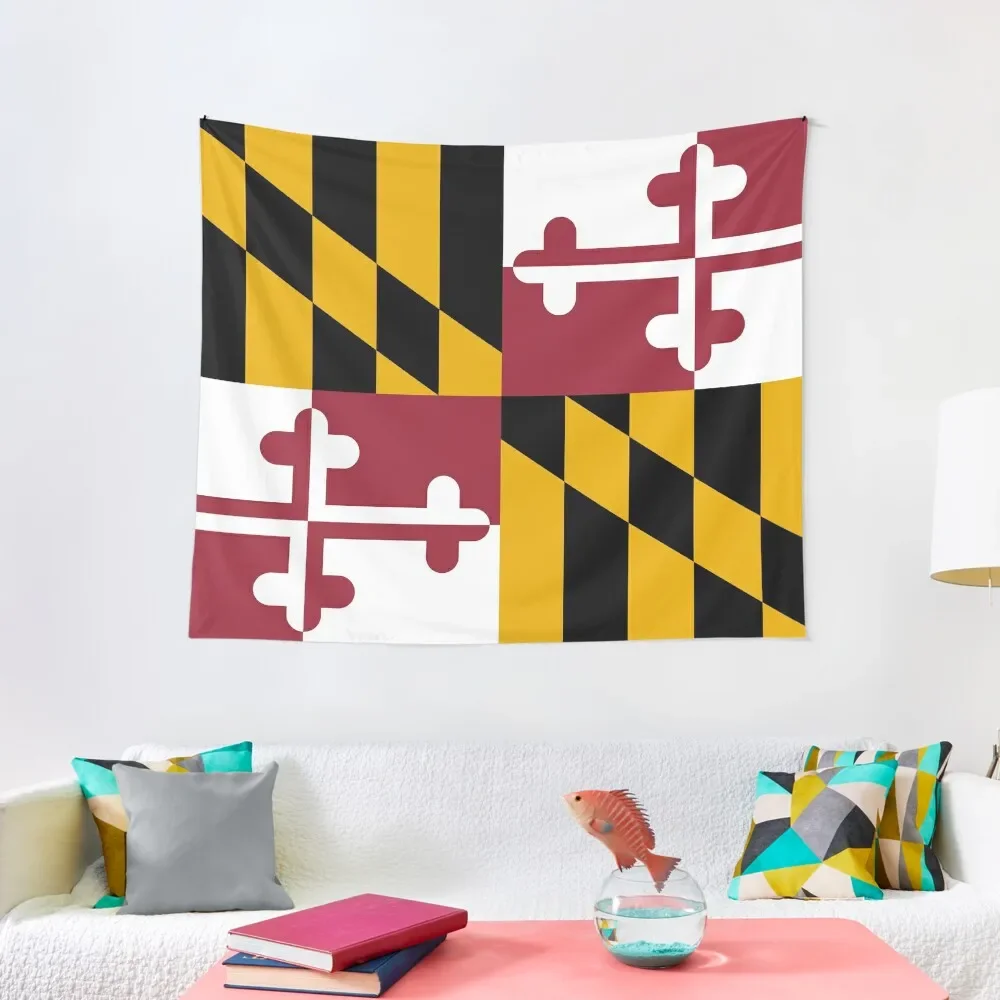 

Maryland Flag Tapestry Wall Decor Wall Decoration Items Hanging Wall Tapestry