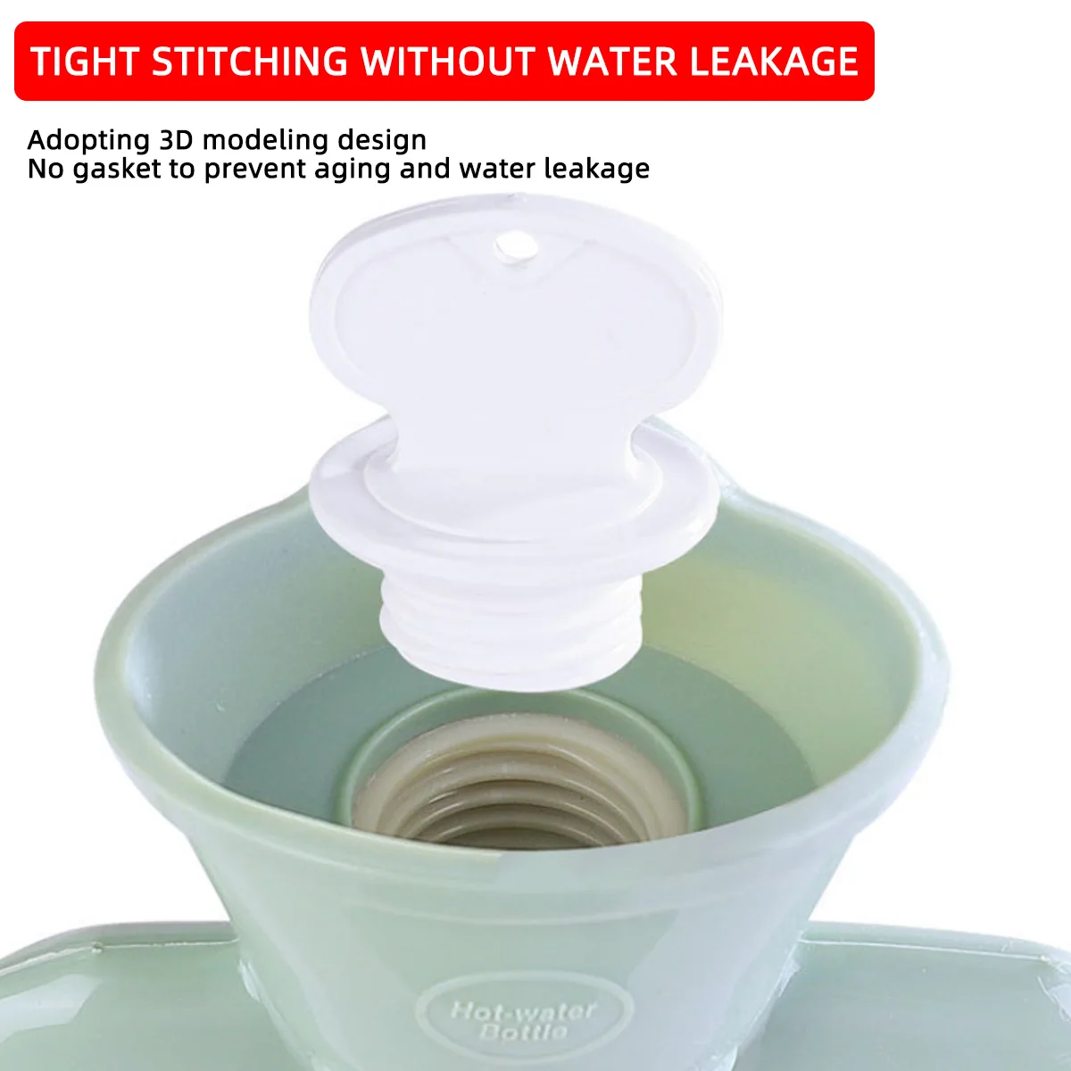 Thickened explosion-proof hot water bag hand warmer hot compress stomach warmer foot warmer imitation rabbit velvet water warmer