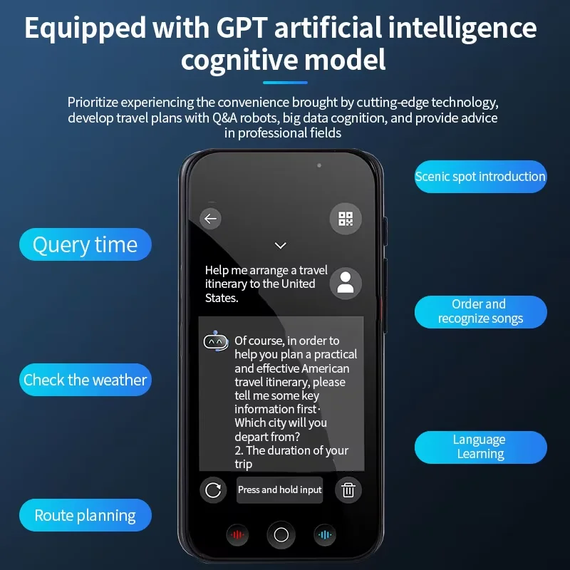 Nuevo Traductor inteligente voz inteligente en línea 144 idiomas en tiempo Real sin conexión 18 idiomas Traductor de fotos AI traductor de voz