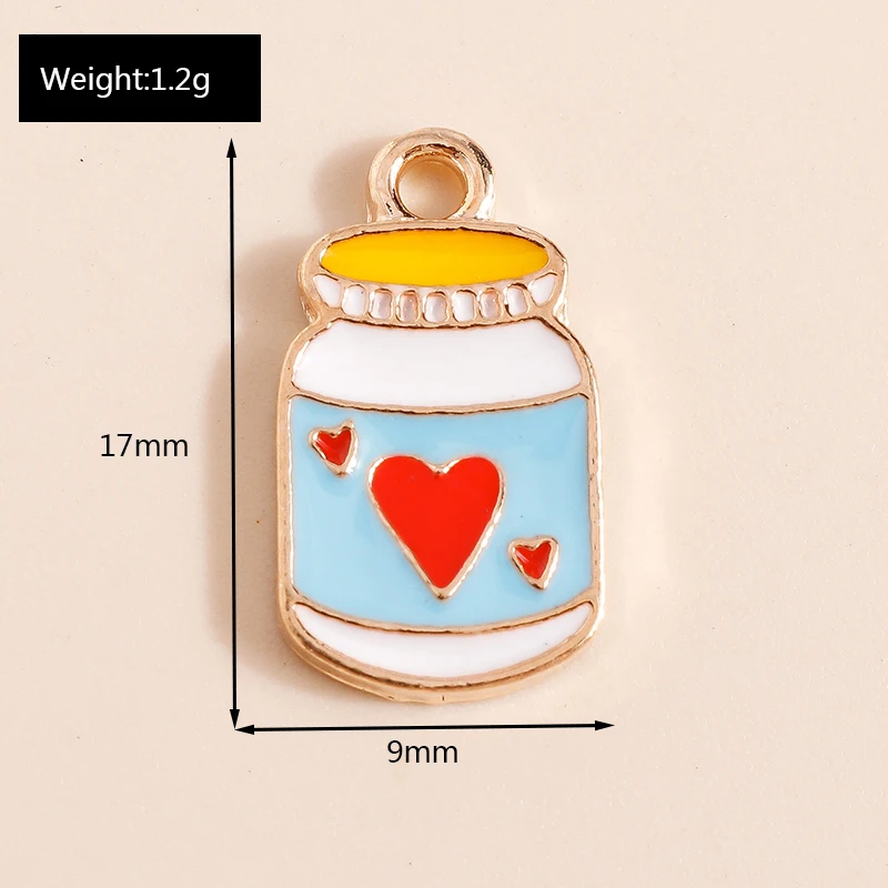 10 Stück Niedliche Emaille-Anhänger in Form von Lebensmitteln, Eiscreme und Lollipops für Schmuckherstellung, Halsketten, Ohrringe, Armbänder, DIY-Bastelzubehör – Detail 9