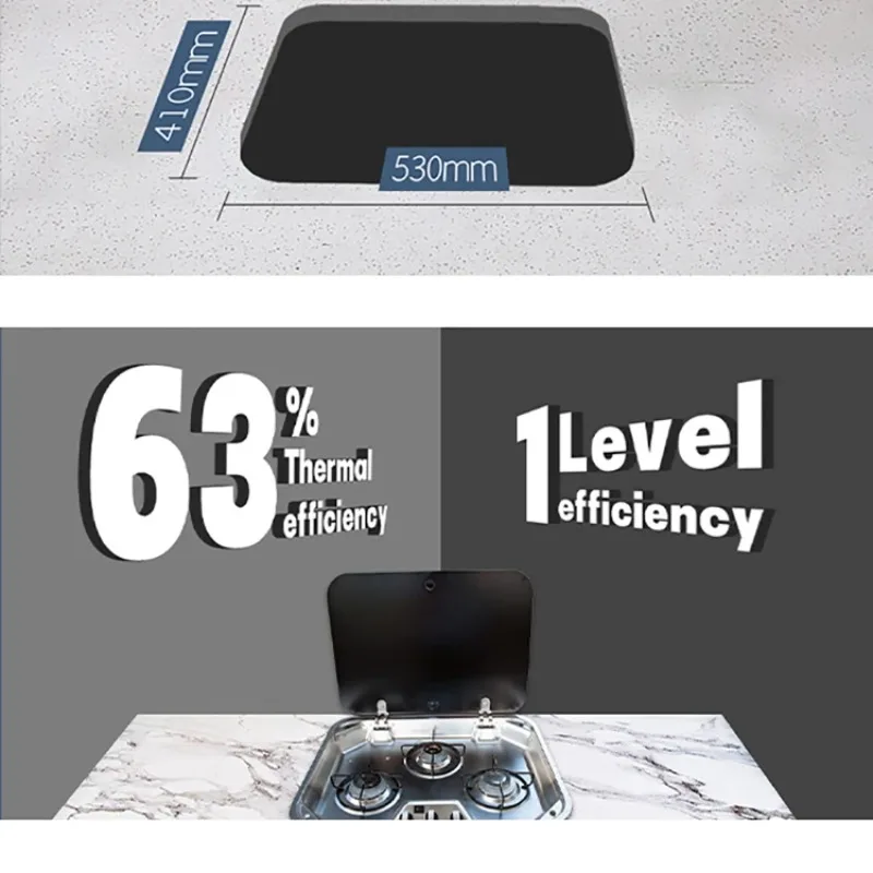 المحمولة RV ثلاثة الموقد موقد غاز في الهواء الطلق الطبخ التخييم الملحقات RV موقد غاز #4