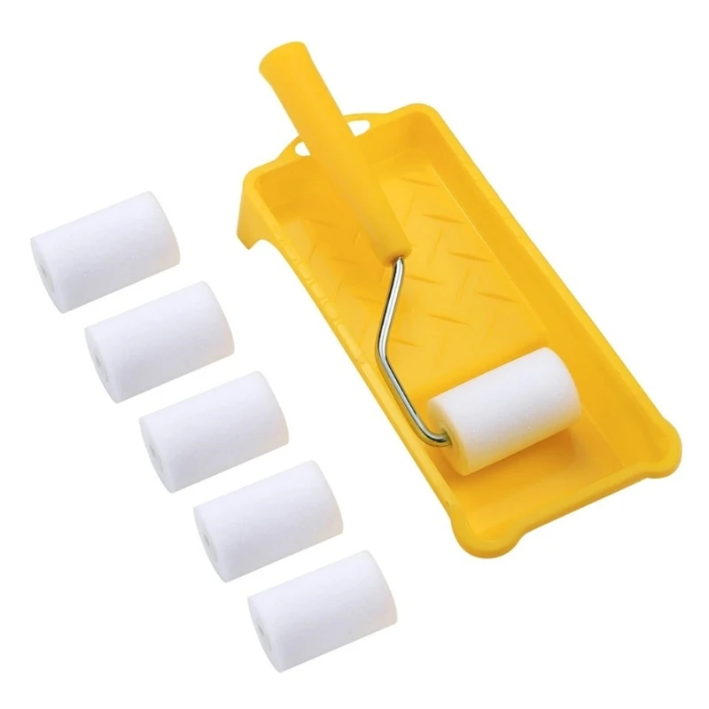 Professional Painting Set Easy to Use Paint Set Convenient Painting Supplies Foams Paint Roller set Small Paint Roller