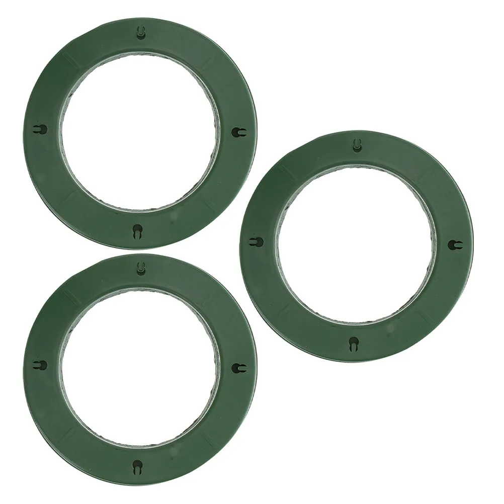 

3Pcs Suction Cup Flower Foam Ring with Plastic Cage for Wedding Car Decor Stable Round Floral Foam Holder Wedding Party Supplies